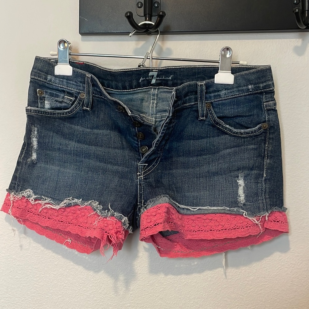 7 for all mankind shorts size 28